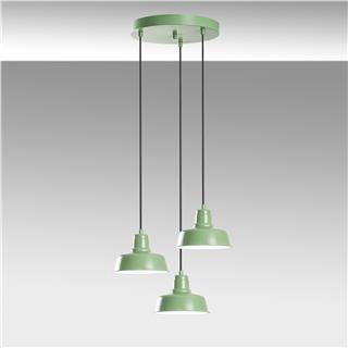 Metal Sıvama 3Lü Tepsi Sarkıt Green Mematı-181Mıntgreen-3