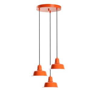 Metal Sıvama 3Lü Tepsi Sarkıt Orange Mematı-181Orange-3