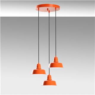 Metal Sıvama 3Lü Tepsi Sarkıt Orange Mematı-181Orange-3