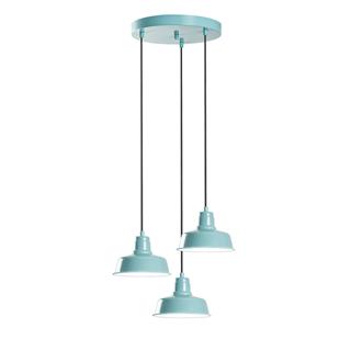 Metal Sıvama 3Lü Tepsi Sarkıt Parlak Turkuaz Mematı-181Turquoıse-3