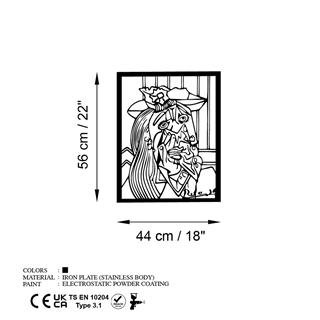 Metal Duvar Dekorları Model-1046