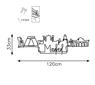 Metal Duvar Dekorları Model-254