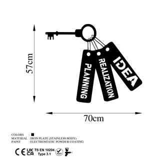 Metal Duvar Dekorları Model-543