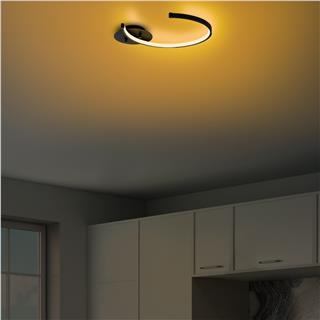 LedLi Avize Pütürlü Siyah Moon-13327