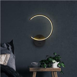 LedLi Aplik Pütürlü Siyah Moon-13328