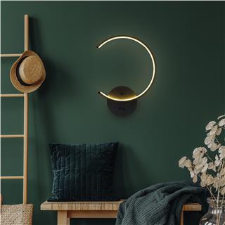 LedLi Aplik Pütürlü Siyah Moon-13328