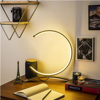 LedLi Masa Lambası Parlak Gold Moon-13331