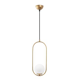 Mudoni Modern  Tasarım Tekli Glop Cam Sarkıt Avize Parlak Gold, Sarkıt Lamba MUDONI-MR-837-1