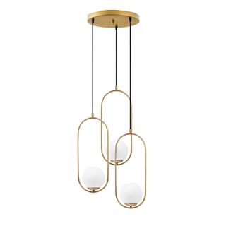 Camlı 3Lü Tepsi Sarkıt Parlak Gold Mudonı-Mr-935-1