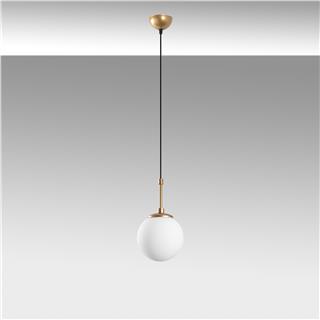 Camlı Tekli Sarkıt Parlak Gold Orbıtal-15-14002