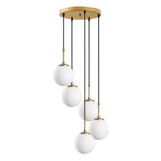 Camlı 5Li Tepsi Sarkıt Parlak Gold Orbıtal-15-14017