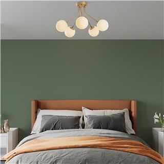 Camlı 5Li Plafönyer Parlak Gold Orıon-13961