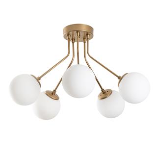 Camlı 5Li Plafönyer Parlak Gold Orıon-13961