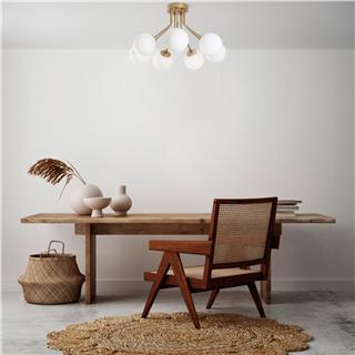 Camlı 7Li Plafönyer Parlak Gold Orıon-13967
