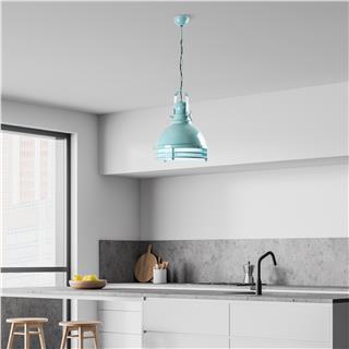 Metal Sıvama Tekli Sarkıt Parlak Turkuaz Saglam-3762-Turquoıse