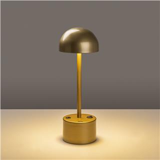 LedLi Şarjlı Masa Lambası Parlak Gold Sept-13373