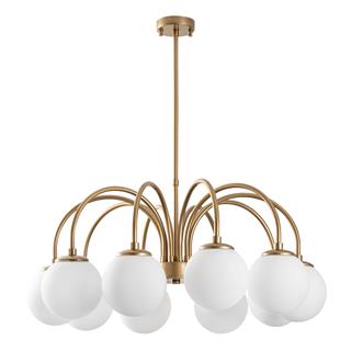 Camlı 10Lu Avize Parlak Gold Sferıs-13941