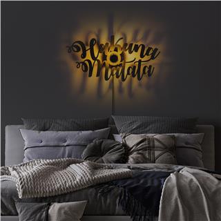 Metal Motifli Ambiyans Aplik Pütürlü Siyah Shd-001