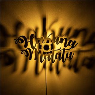 Metal Motifli Ambiyans Aplik Pütürlü Siyah Shd-001
