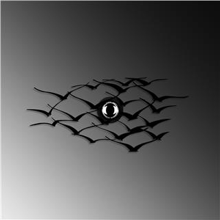 Metal Motifli Ambiyans Aplik Pütürlü Siyah Shd-003