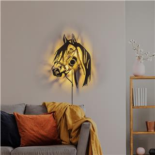 Metal Motifli Ambiyans Aplik Pütürlü Siyah Shd-004