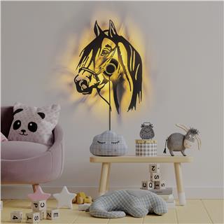 Metal Motifli Ambiyans Aplik Pütürlü Siyah Shd-004