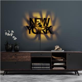 Metal Motifli Ambiyans Aplik Pütürlü Siyah Shd-008