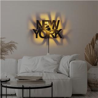 Metal Motifli Ambiyans Aplik Pütürlü Siyah Shd-008