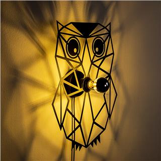 Metal Motifli Ambiyans Aplik Pütürlü Siyah Shd-010