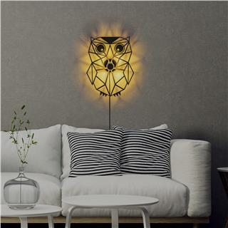 Metal Motifli Ambiyans Aplik Pütürlü Siyah Shd-010