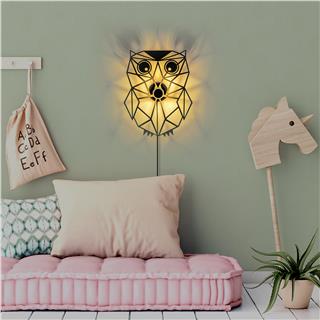 Metal Motifli Ambiyans Aplik Pütürlü Siyah Shd-010