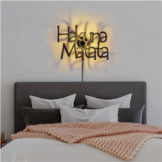 Metal Motifli Ambiyans Aplik Pütürlü Siyah Shd-013