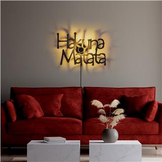 Metal Motifli Ambiyans Aplik Pütürlü Siyah Shd-013