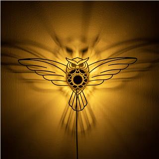 Metal Motifli Ambiyans Aplik Pütürlü Siyah Shd-017