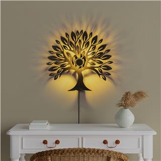 Metal Motifli Ambiyans Aplik Pütürlü Siyah Shd-023