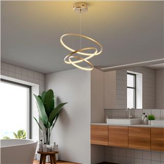 LedLi Avize Parlak Gold Sımıt-13700