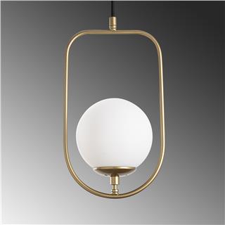 Camlı 3Lü Sıralı Sarkıt Parlak Gold Skew-13451