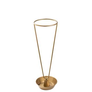 Altın Gold Metal Şemsiyelik 70 cm Minimal Dekoratif Ofis Kapı Önü Standı,SMS-006