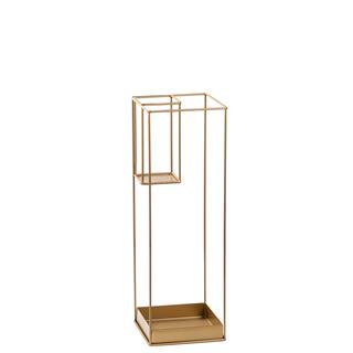 Altın Gold Metal Şemsiyelik Kısa Şemsiye Bölmeli Kare Tasarım Antre Standı,SMS-008
