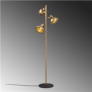 Metal Sıvama 3Lü Lambader Parlak Gold Spoly-13796
