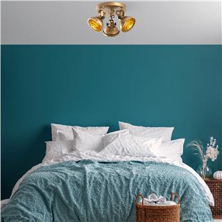 Metal Sıvama 3Lü Plafönyer Parlak Gold Spoly-13799
