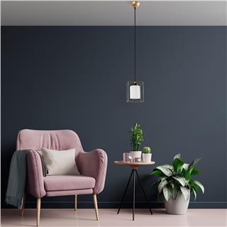 Camlı Tekli Sarkıt Parlak Gold Swank-702-6