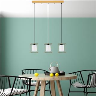 Camlı 3Lü Sıralı Sarkıt Pütürlü Siyah Swank-702-8