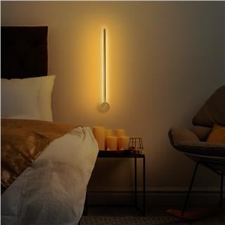 Modern Ledli Çubuk Aplik Parlak Gold, Tekli Led Duvar Aplik Aydınlatma 3000K Sarı Işık