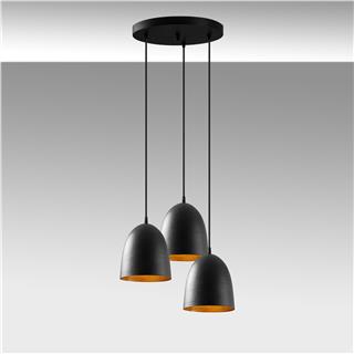 Siyah Metal Dövmeli Sarkıt Avize Bal Peteği Desenli Modern Salon E27duylu,TATTOO-C-NUS-6168