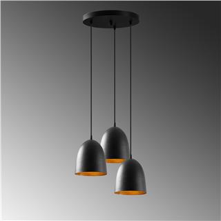 Siyah Metal Dövmeli Sarkıt Avize Bal Peteği Desenli Modern Salon E27duylu,TATTOO-C-NUS-6168