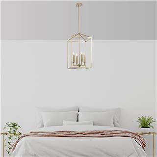 Rustik 4Lü Avize Parlak Gold Tıll-13256