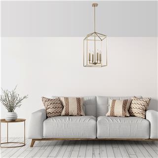Rustik 4Lü Avize Parlak Gold Tıll-13256
