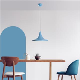 Metal Sıvama Tekli Sarkıt Mavi Tom-3531-Lıghtblue
