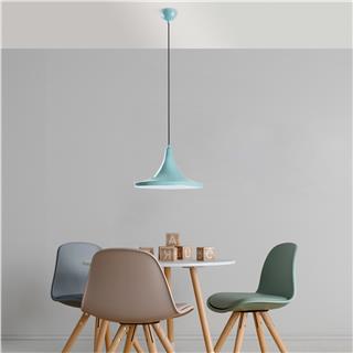 Metal Sıvama Tekli Sarkıt Parlak Turkuaz Tom-3531-Turquoıse